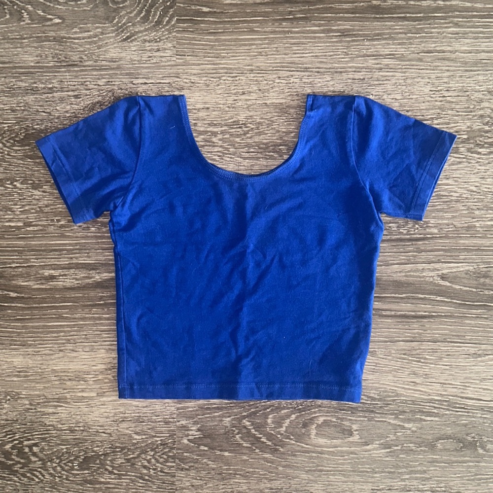 Forever 21 short sleeve fitted crop top
